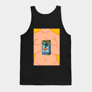 peach phone. because fat is sexy. mobile phone poster art. Tank Top